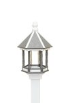 Amish Made Poly Lumber Gazebo Fly-Thru Bird Feeder - Post Mount