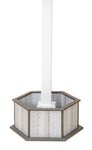 Amish Poly Rustic Planter with 4' Post