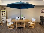 Berlin Gardens Harbor 33" x 66" Poly Rectangular Patio Table In-Stock