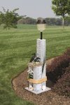 Pier Post with Solar Light