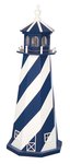 Nautical Diagonal Striped Wooden Lighthouse