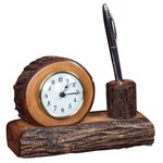 Desk Clock with Pencil Holder