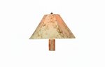 Ironwood Lamp with Lambskin Shade