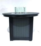 Outlet: Donoma 44" Round Poly Fire Dining Table In-Stock