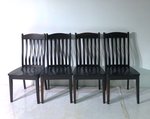 Outlet: Brown Maple Square One Slat Back Dining Chair (Set of 4) In-Stock