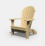 Wooden Adirondack Folding Chair-Quick Ship