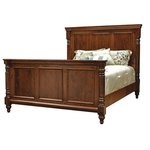 Barrier Solid Wood Trenton Panel Bed with High Footboard