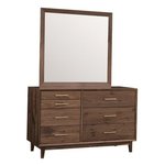Tybee Solid Wood 7-Drawer Dresser with Optional Mirror