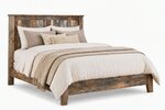 Amish Rustic Rough Sawn Maple Wood Galena Farmhouse Bed - Quick Ship