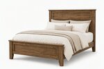 Amish Handcrafted Grand Calumet Oak Wood Panel Bed - Quick Ship