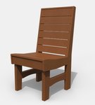 Poly Outdoor Coastal Dining Side Chair
