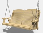 Outdoor Wooden 5’ Traditional Swing