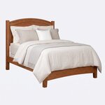 Amish Edington Arched Arched Panel Bed with Low Footboard