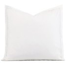American Made Enzo Satin Stitch Euro Sham in White