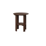Tudor Brown Round Outdoor Side Table - Quick Ship