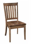 Amish Estes Solid Wood Slat Back Dining Chair