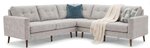Amish Isidora Mid-Century Modern Modular Sectional Sofa