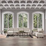 Amish Isidora Mid-Century Modern Living Room Furniture Set  - 6 Piece