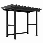 Amish Made Priscilla Aluminum Pergola with Optional Poly Swing Bed