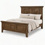Amish Mockingway Solid Cherry Wood Panel Bed - Quick Ship