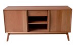 Amish Hastingwood Mid-Century Modern Media Console with Sliding Doors