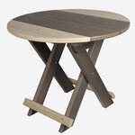 Amish Poly Folding Round Side Table
