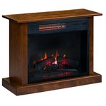 Amish Harlan Minimalist Mantel Fireplace