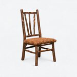Amish Rustic Hickory Log Wagon Wheel Dining Chair