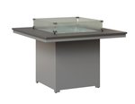 Berlin Gardens Marine Grade Poly Numa Modern 47" Square Poly Fire Table