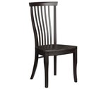 Amish Seebert Dining Chair Handcrafted From Brown Maple Wood with OCS-230 Onyx Finish