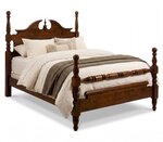 Amish Rosemary Traditional Solid Wood Cannonball Bed
