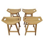 Amish Outlet: Wilford Saddle Stool In-Stock (Set of 4)