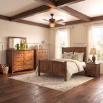 Amish Classic Modern Farmhouse 4-Piece Bedroom Furniture Set