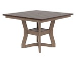 Amish Miller Poly Outdoor Square Dining Table - Choose Height