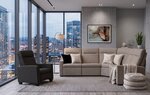 Amish Classic Comfort Wall Hugger Reclining L-Shaped Sectional Sofa with Recliner Set