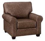 Amish Handcrafted Element Customizable Upholstered Armchair - Optional Ottoman