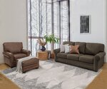 Handcrafted Element Customizable Sofa, Chair, and Ottoman Set