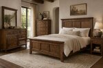 Amish Mockingway Solid Wood 4-Piece Bedroom Furniture Set
