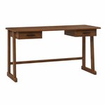 Amish Macon Modern Writing Desk shown in Walnut with Natural Stain.