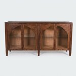 Amish Cade Modern Sideboard with Arched Panel Doors