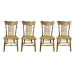 Amish Outlet: Oak Pressback Dining Chair Set In-Stock (Set of 2)