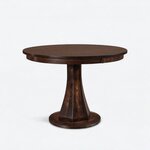 Amish Alstead Maple Mid-Century Modern Counter Height Pedestal Table - Quick Ship