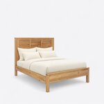 Amish Gregory Solid Wood Farmhouse Panel Platform Bed