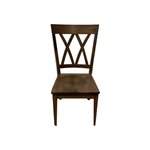 Outlet: Hard Maple Wood Double X-Back Dining Chair Set In-Stock (Set of 2)