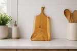 Amish Made Small Cherry Wood with Live Edge Charcuterie Cutting Board In-Stock