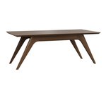 Amish 48 Wide Shepherdstown Coffee Table shown in Clear Walnut with B-Natural Stain
