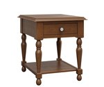 Amish 20 Wide Marmet End Table shown in Brown Maple with Medium Stain