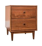 Amish Cumulus Road Mid-Century Modern Two-Drawer Night Stand