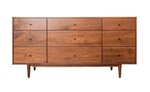 Amish Handcrafted Cumulus Road Mid-Century Modern 72" Dresser