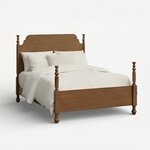 Amish Handcrafted Solid Wood Ellery Cannonball Bed